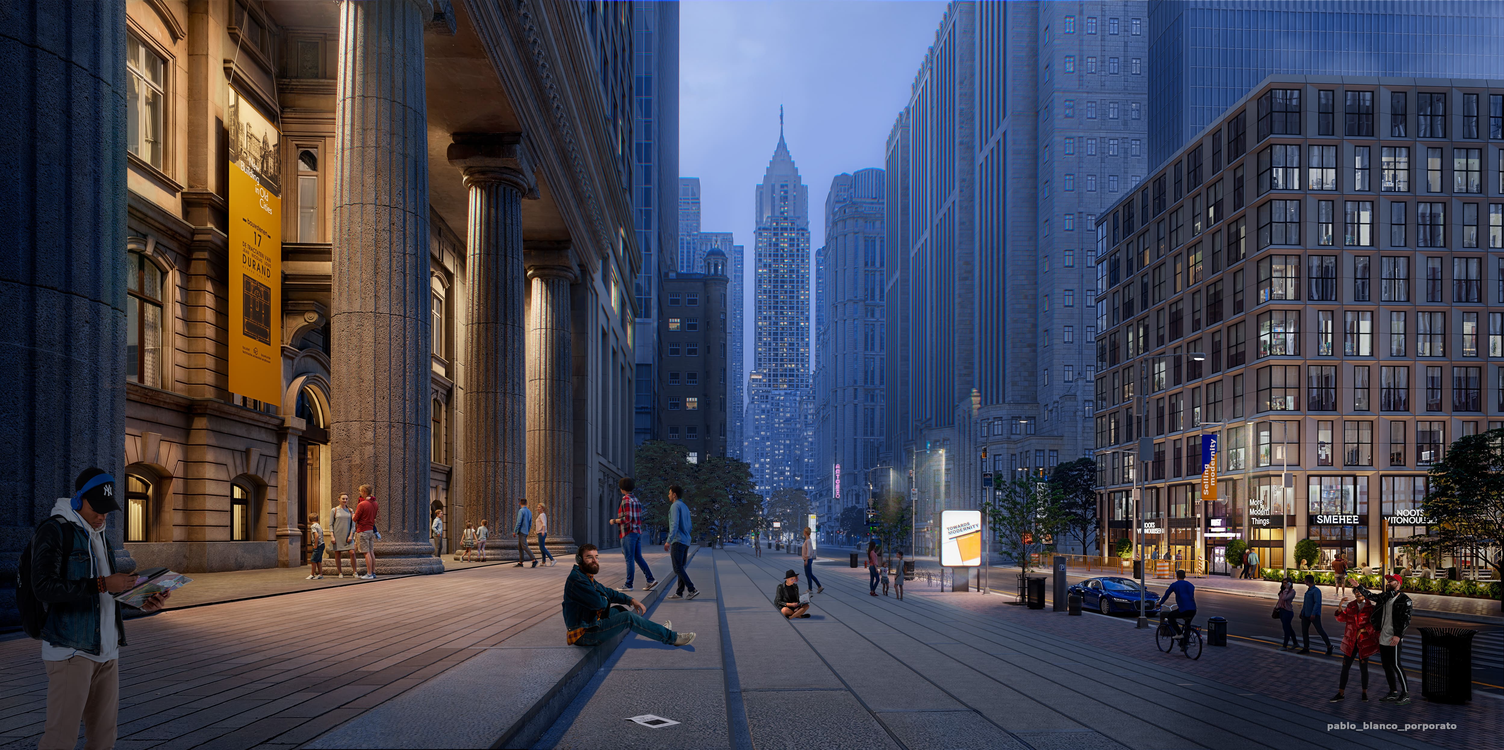 Avenida al Atardecer